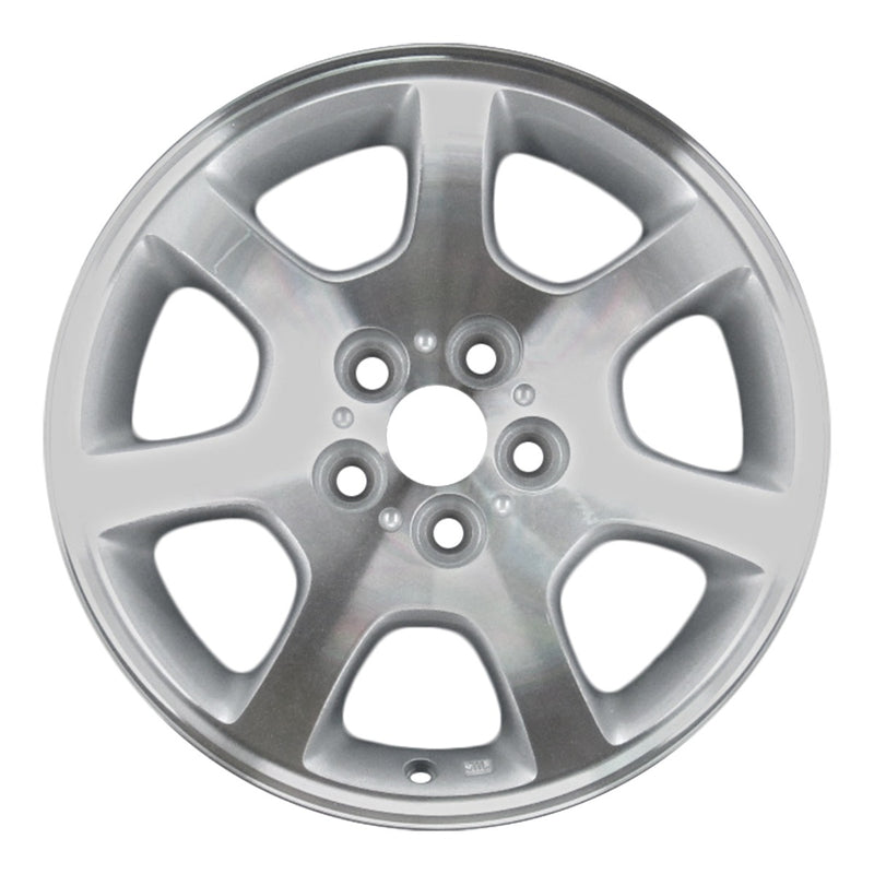 2005 dodge neon wheel 15 machined silver aluminum 5 lug w2181ms 4