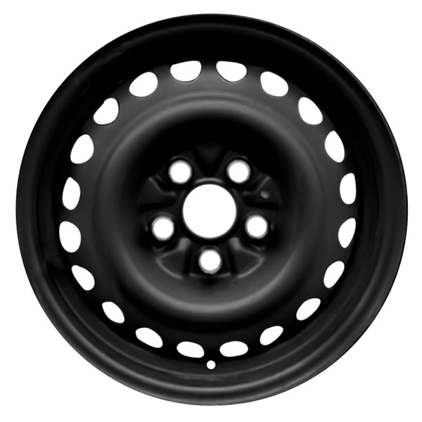 2005 dodge neon wheel 14 black steel 5 lug w2192b 3