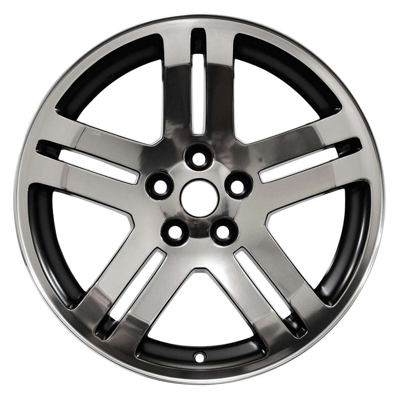 2005 dodge magnum wheel 18 polished black aluminum 5 lug w2248pb 3