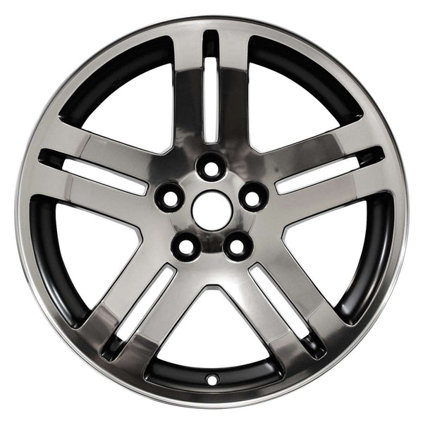 2006 dodge charger wheel 18 polished black aluminum 5 lug w2248pb 1