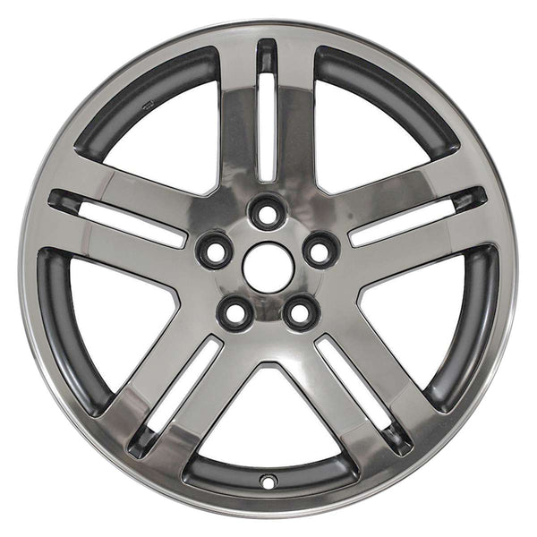 2007 dodge charger wheel 18 polished charcoal aluminum 5 lug w2248pc 5