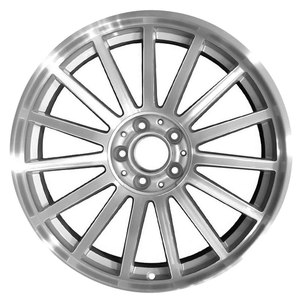 2007 chrysler crossfire wheel 19 machined silver aluminum 5 lug w2250ms 3