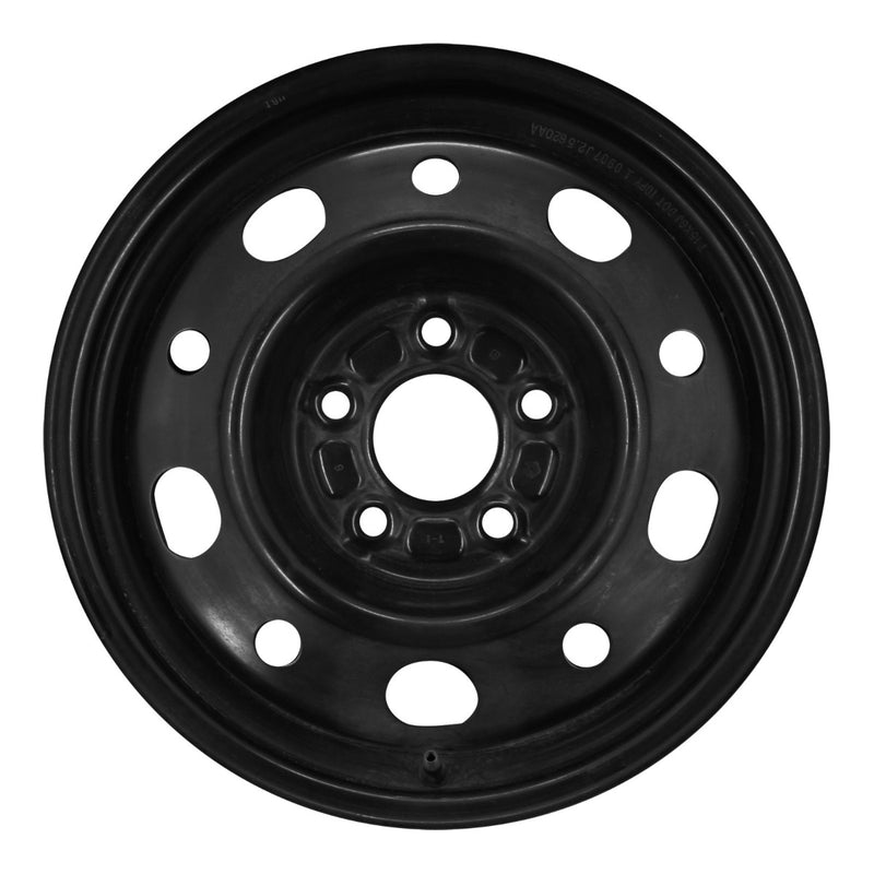 2012 dodge caliber wheel 15 black steel 5 lug w2282b 6