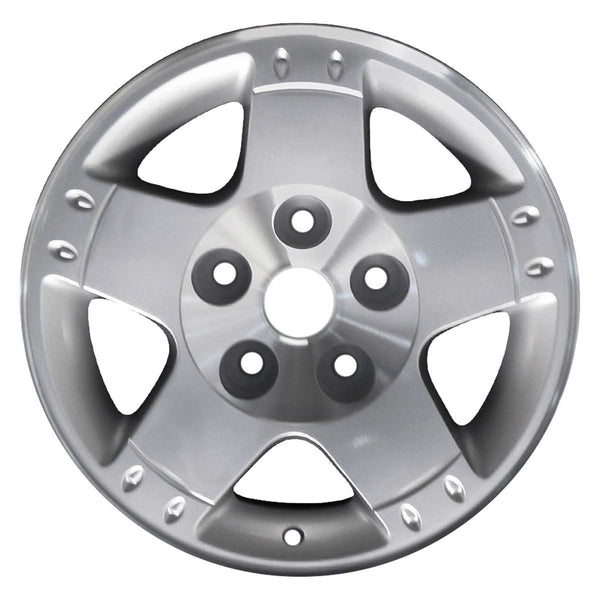 2009 dodge durango wheel 17 machined silver aluminum 5 lug w2299ms 3