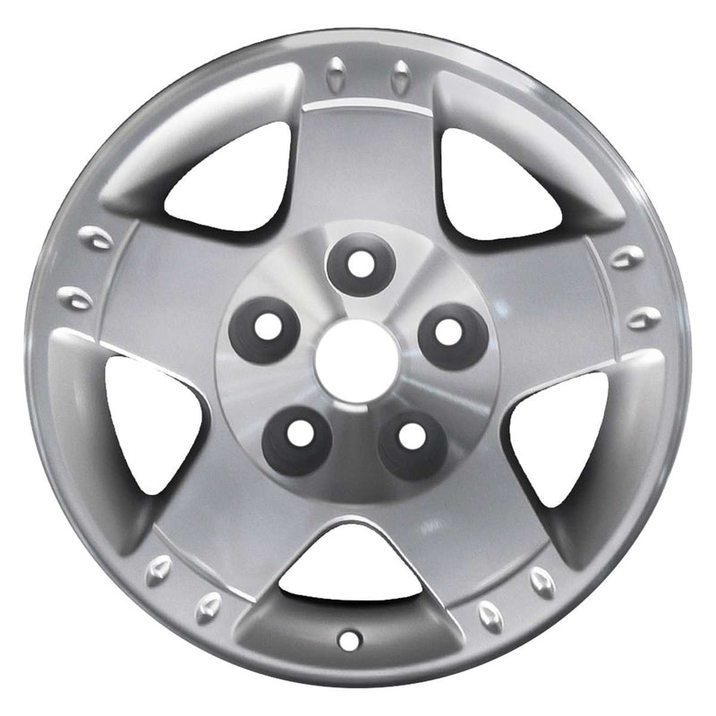 2007 dodge durango wheel 17 machined silver aluminum 5 lug w2299ms 1