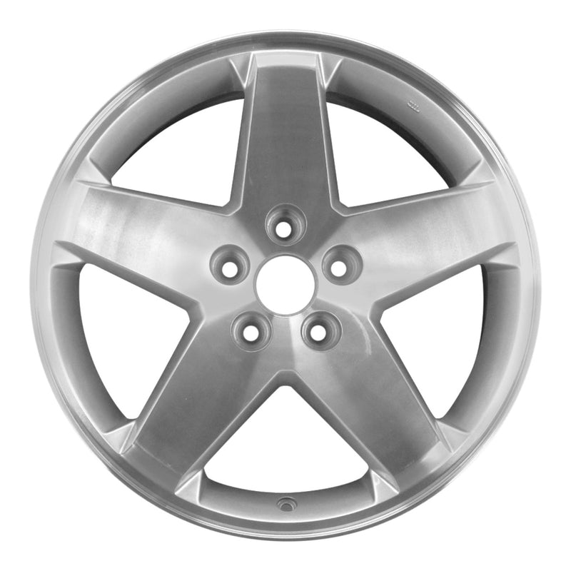 2008 dodge charger wheel 18 machined silver aluminum 5 lug w2327ms 2