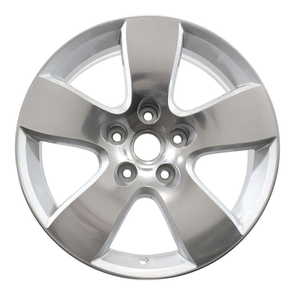 2012 dodge ram wheel 20 polished silver aluminum 5 lug w2363ps 5