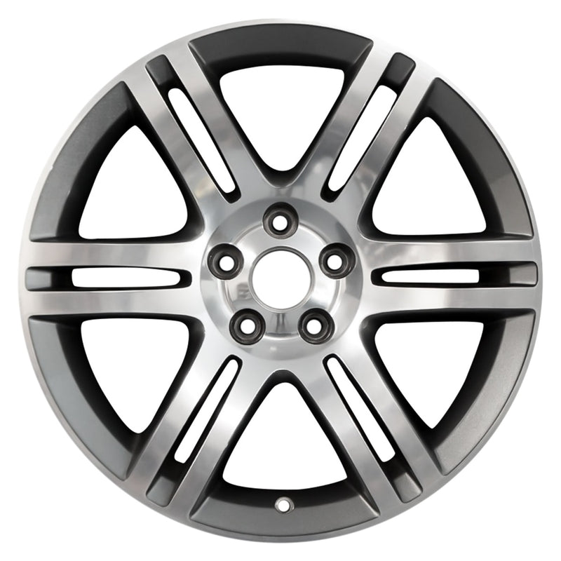 2012 dodge charger wheel 18 polished charcoal aluminum 5 lug w2409pc 2