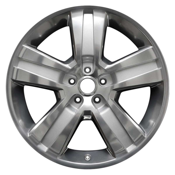 2011 dodge nitro wheel 20 polished silver aluminum 5 lug w2429ps 1