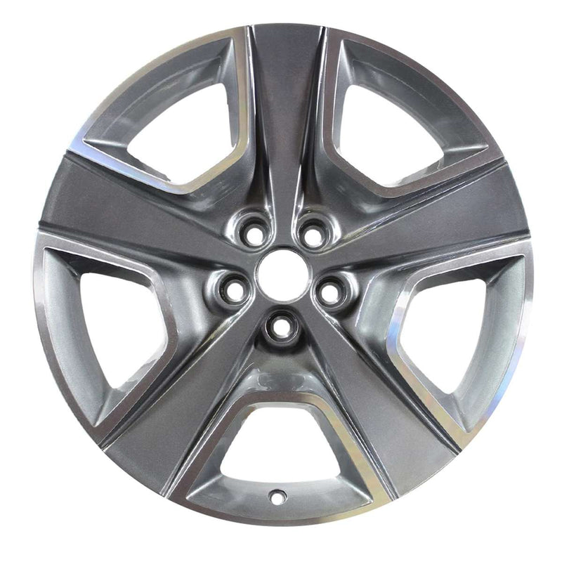 2012 dodge charger wheel 20 polished charcoal aluminum 5 lug w2437pc 2