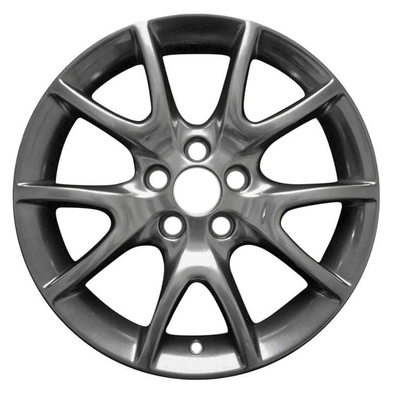 2016 dodge dart wheel 17 hyper aluminum 5 lug w2445h 4