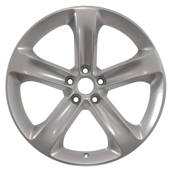 2014 dodge challenger wheel 20 silver aluminum 5 lug w2508s 1