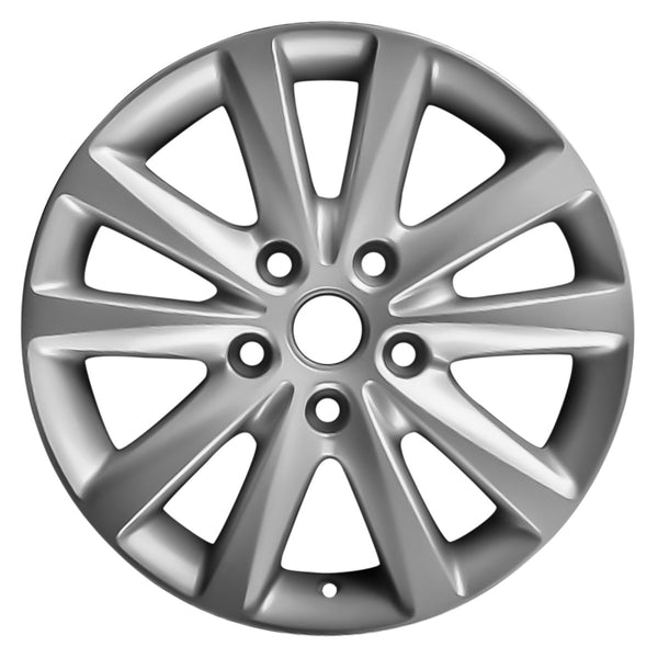 2016 chrysler town wheel 17 silver aluminum 5 lug w2531s 2