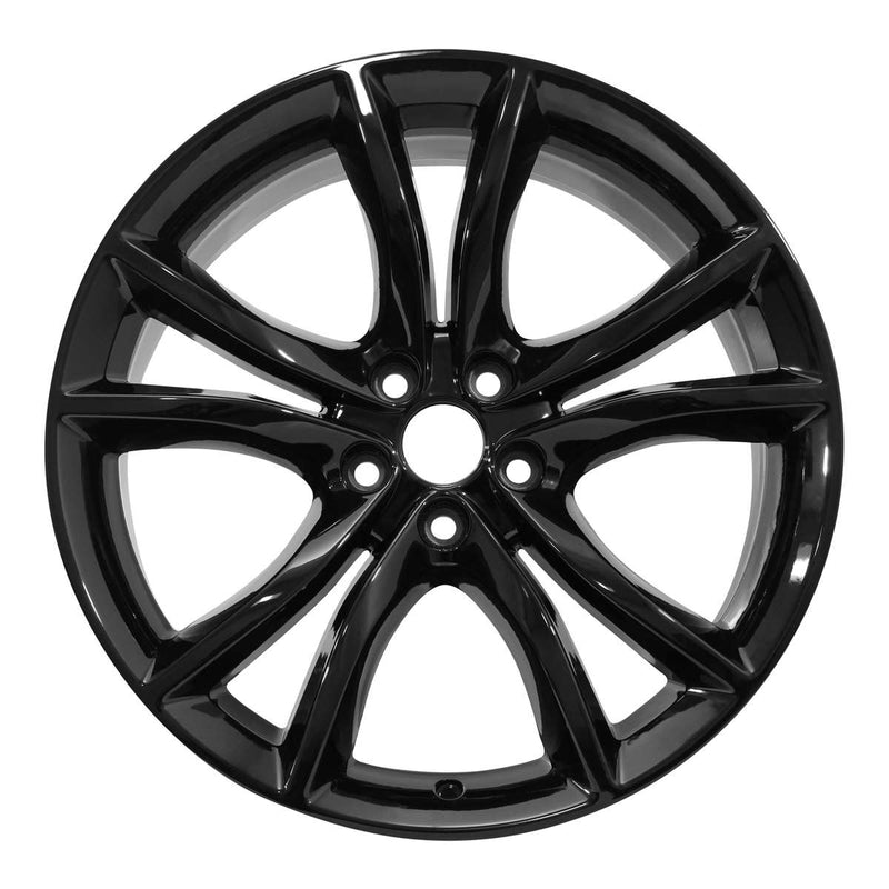 2018 dodge charger wheel 20 black aluminum 5 lug w2545b 7