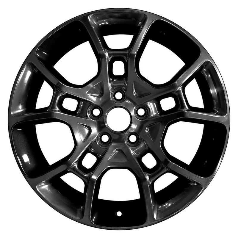 2015 dodge charger wheel 19 black hyper aluminum 5 lug w2609bh 1