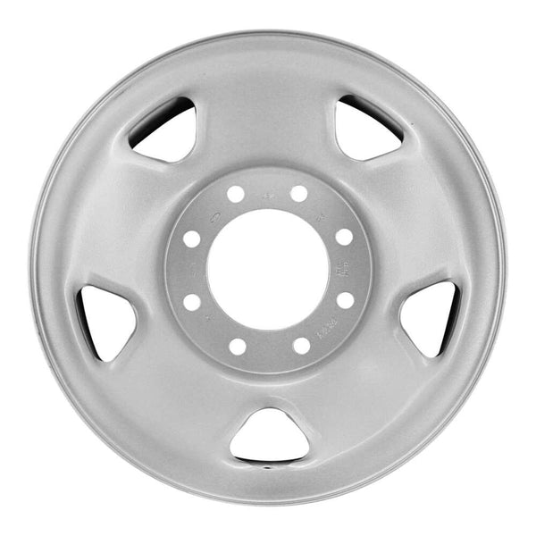 2009 ford f250 wheel 17 silver steel 8 lug w3621s 3