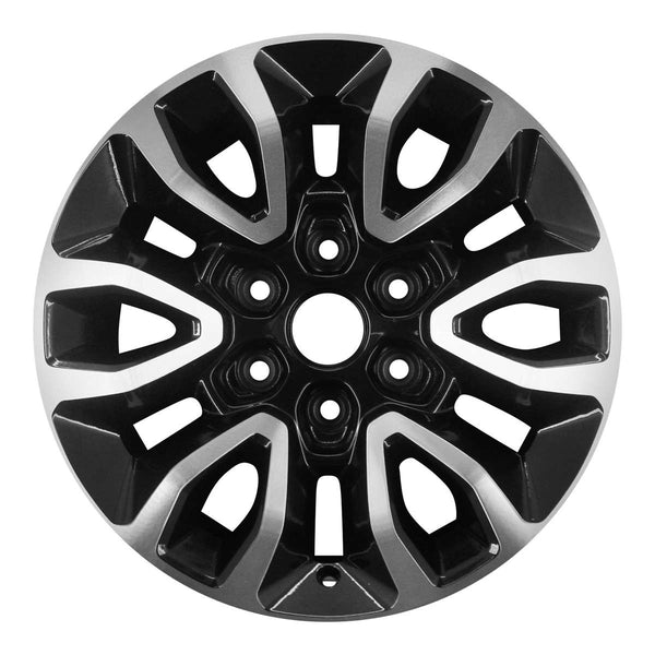 2013 ford f150 wheel 17 machined black aluminum 6 lug w3891mb 2