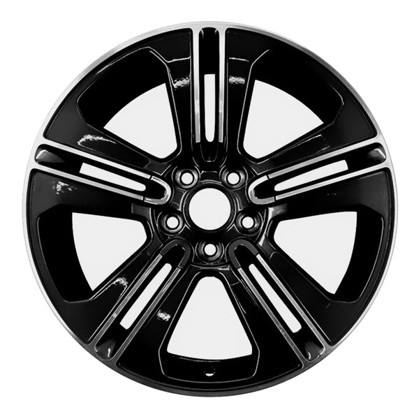 2013 ford mustang wheel 19 machined black aluminum 5 lug w3908amb 1