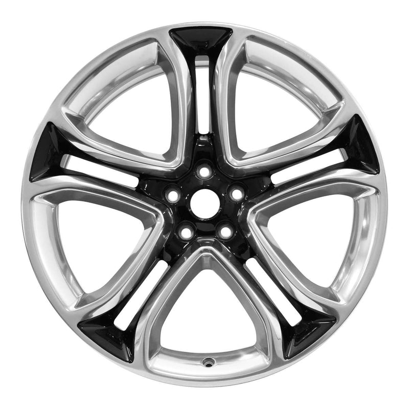 2015 lincoln mkx wheel 22 polished black aluminum 5 lug w3931pb 3