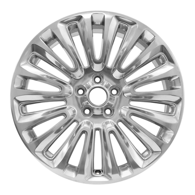 2013 lincoln mkz wheel 19 polished aluminum 5 lug w3954p 1