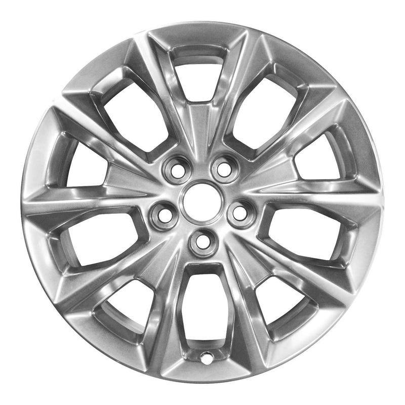 2019 cadillac cts wheel 19 silver aluminum 5 lug w4751s 6