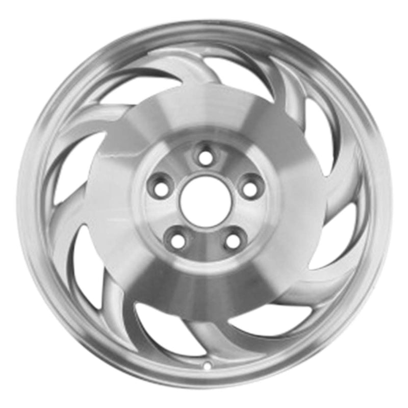 1996 chevrolet corvette wheel 17 machined silver aluminum 5 lug w5023mslft 4