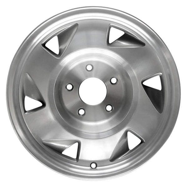 1996 chevrolet s10 wheel 15 machined silver aluminum 5 lug w5043ms 19