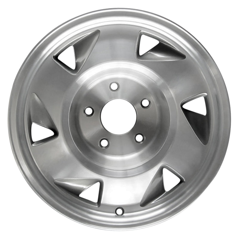 1995 chevrolet s10 wheel 15 machined silver aluminum 5 lug w5043ms 18