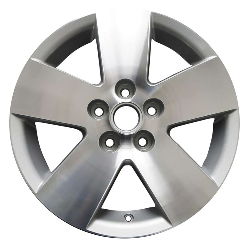 2008 chevrolet malibu wheel 16 machined silver aluminum 5 lug rw5045ms 3