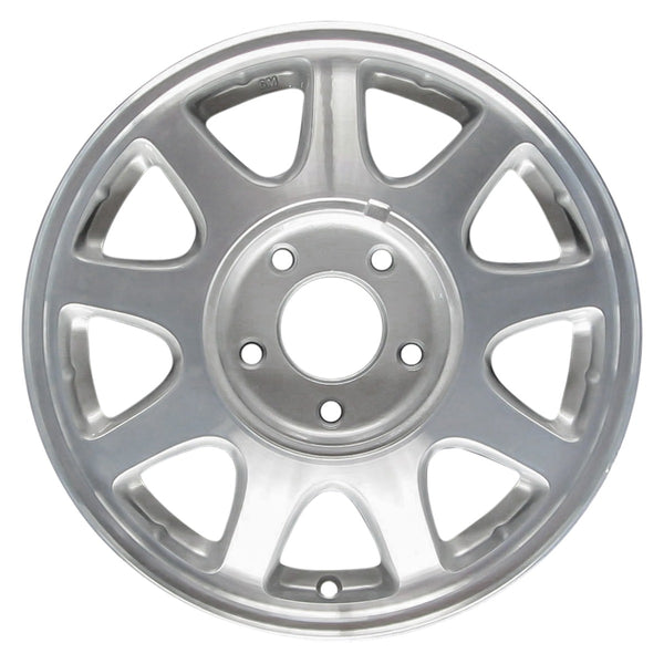 1997 chevrolet malibu wheel 15 machined silver aluminum 5 lug w5066ms 1