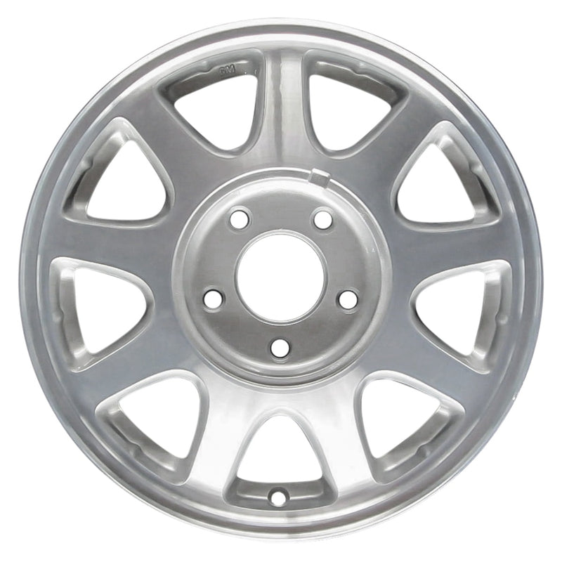 1997 chevrolet malibu wheel 15 machined silver aluminum 5 lug w5066ms 1