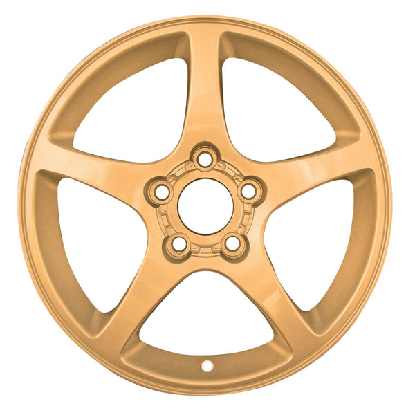 2000 chevrolet corvette wheel 18 gold aluminum 5 lug w5122g 1