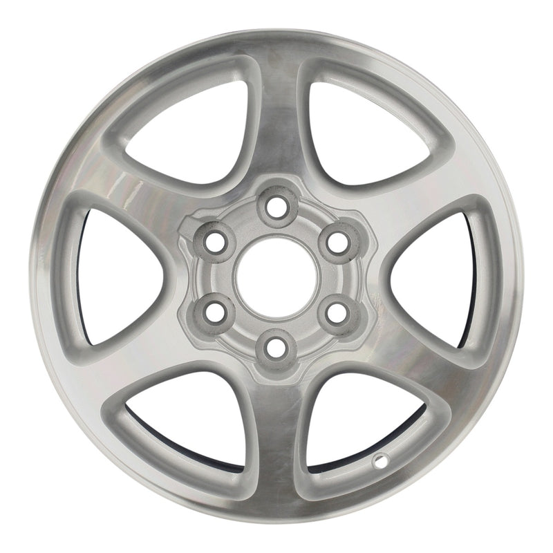 2002 gmc sierra wheel 17 machined silver aluminum 6 lug w5126ms 12