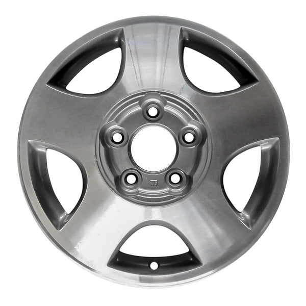 2004 chevrolet malibu wheel 15 machined charcoal aluminum 5 lug w5148mc 3