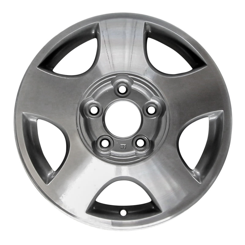 2002 chevrolet malibu wheel 15 machined charcoal aluminum 5 lug w5148mc 1