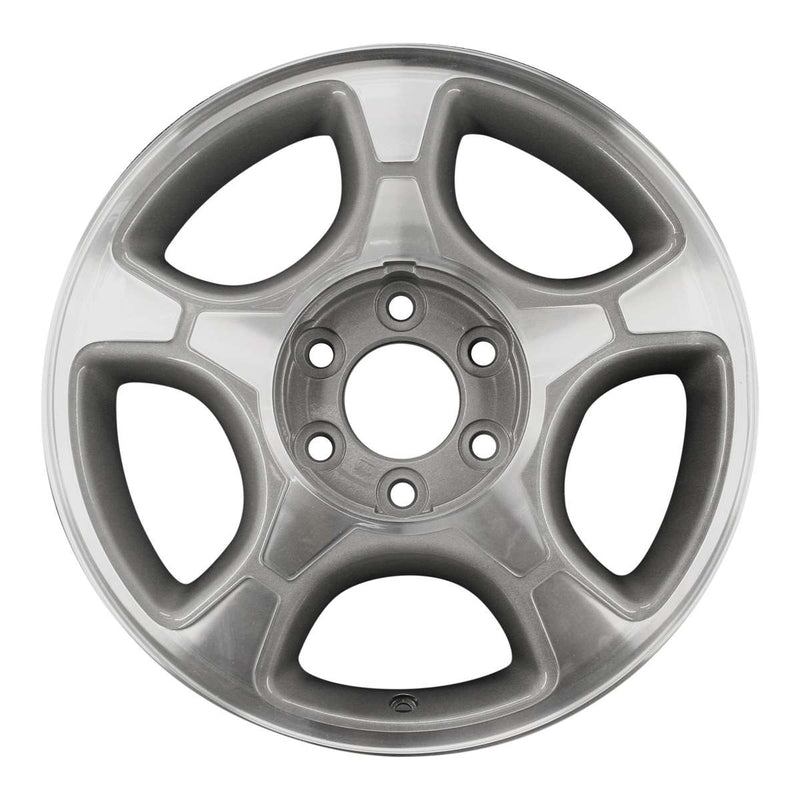 2008 chevrolet trailblazer wheel 17 machined charcoal aluminum 6 lug rw5170mc 8