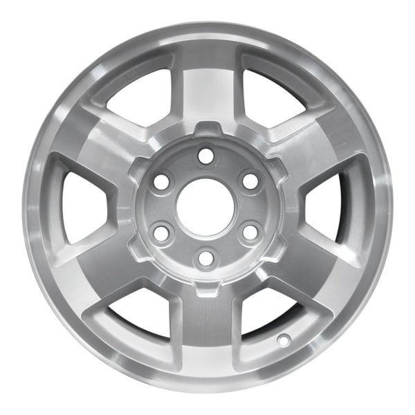 2004 chevrolet tahoe wheel 17 machined silver aluminum 6 lug w5193ms 2