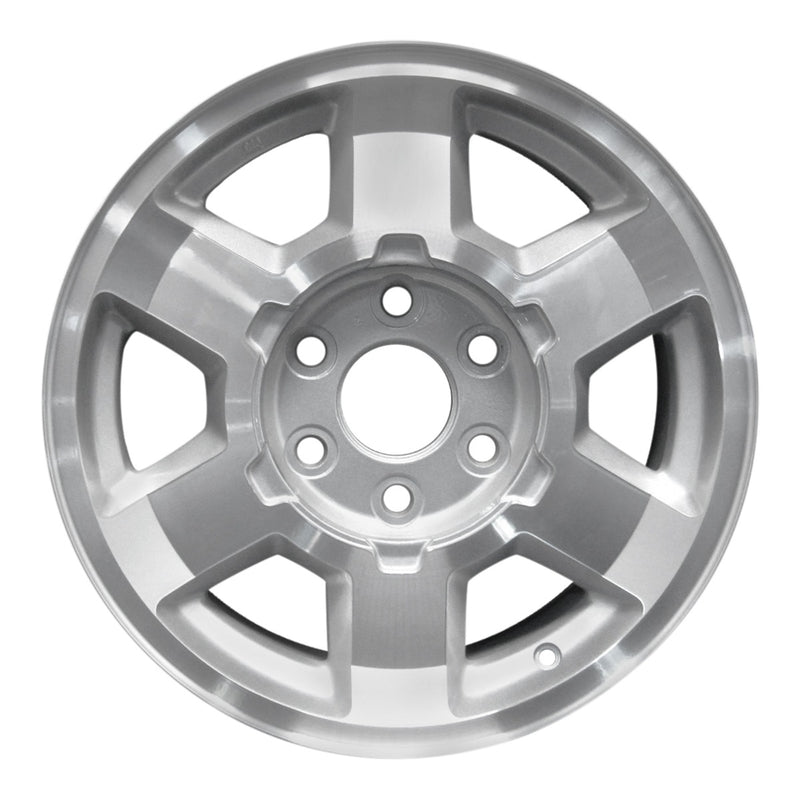 2004 chevrolet tahoe wheel 17 machined silver aluminum 6 lug w5193ms 2