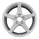 2006 chevrolet corvette wheel 18 silver aluminum 5 lug w5207s 2