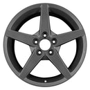 2007 chevrolet corvette wheel 19 charcoal aluminum 5 lug w5209c 3
