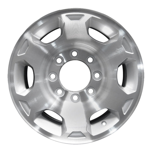 2010 chevrolet silverado wheel 17 machined silver aluminum 8 lug w5293ms 36