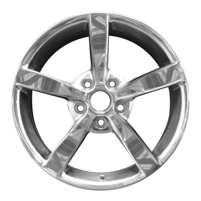 2008 chevrolet corvette wheel 19 polished aluminum 5 lug w5344p 1