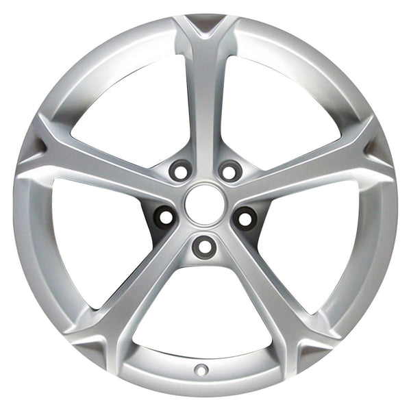 2010 chevrolet corvette wheel 19 silver aluminum 5 lug w5456s 1