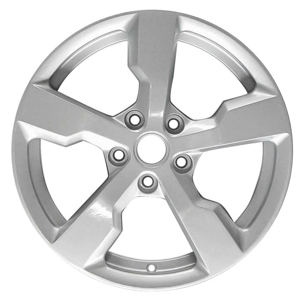 2011 chevrolet volt wheel 17 silver aluminum 5 lug w5481s 1