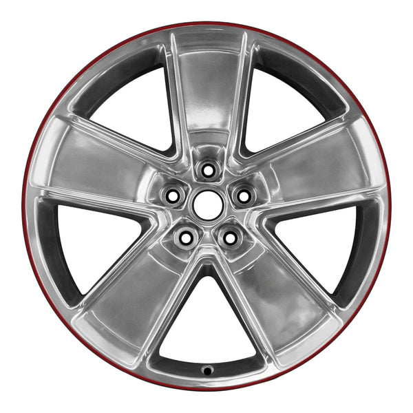 2014 chevrolet camaro wheel 21 polished aluminum 5 lug w5549pr 3