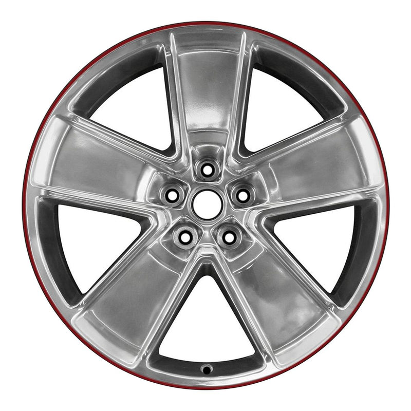 2012 chevrolet camaro wheel 21 polished aluminum 5 lug w5550p 1