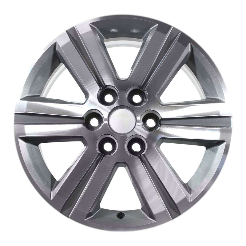 2014 chevrolet traverse wheel 18 machined charcoal aluminum 6 lug w5572mc 2