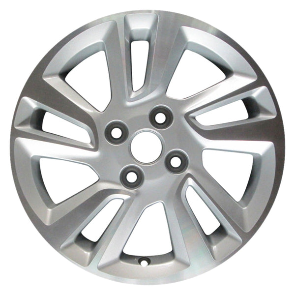 2016 chevrolet spark wheel 15 machined silver aluminum 4 lug w5605ms 3