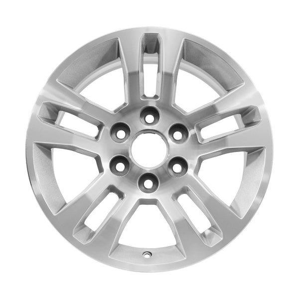 2015 chevrolet silverado wheel 18 machined silver aluminum 6 lug w5646ms 2