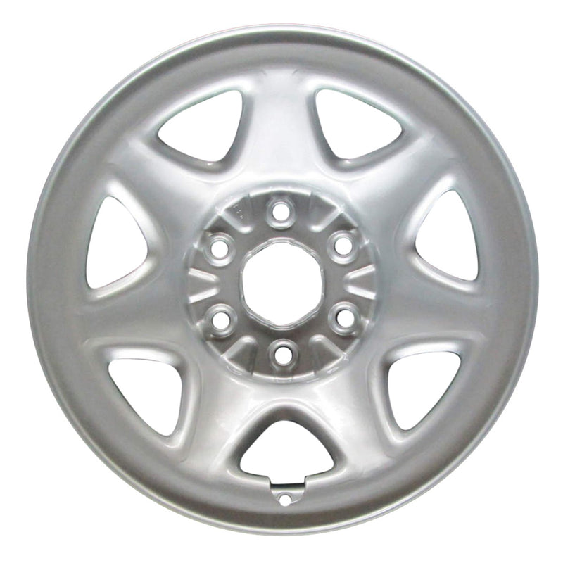 2015 chevrolet silverado wheel 17 silver steel 6 lug w5659s 46